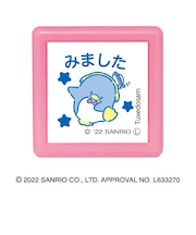 こどものかお　サンリオキャラクターズ　ミニポンスタンプ　2410－008　タキシードサム／みました