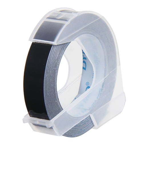 オリエント　ダイモ・グロッシーテープ　つやあり　9mm幅　パック　DM0903-B　ブラック