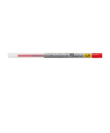 三菱鉛筆　スタイルフィット　ゲルボールペン替芯　0.38mm　UMR-109-38.15　レッド