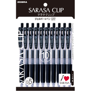 ゼブラ（ZEBRA）　サラサクリップ　0.5mm　P－JJ15－BK10　黒　10本入