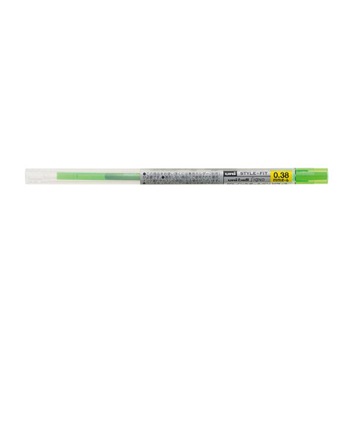 三菱鉛筆　スタイルフィット　ゲルボールペン替芯　0.38mm　UMR-109-38.5　ライムグリーン