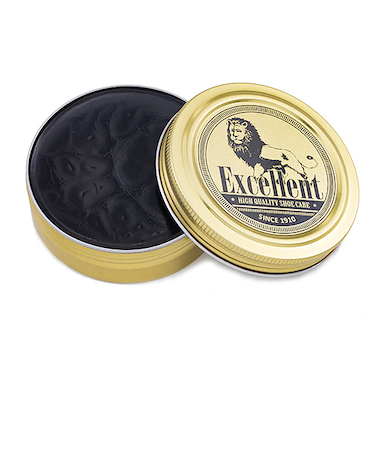 ライオン靴クリーム　エクセレントワックス　50mL　ブラック