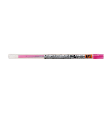 三菱鉛筆　スタイルフィット　ゲルボールペン替芯　0.28mm　UMR-109-28.68　ベビーピンク