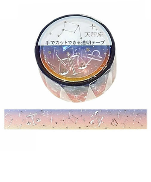 クローズ・ピン　12星座透明マスキングテープ　MT-16621　天秤座