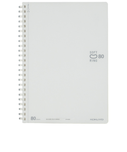コクヨ（KOKUYO）　ソフトリング無地　ス－SV338W－W　白　80枚