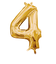 宝興産　ナンバーシンボル　ナンバー4　33083　ゴールド