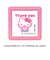 こどものかお　サンリオキャラクターズ　ミニポンスタンプ　2410－005　ハローキティ／Thank　you