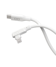 シーアイオー（CIO）　シリコーンケーブル　L字型　USB－C　to　Lightning　1m　ホワイト