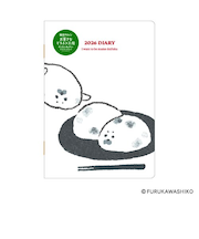 【2025年12月始まり】　ダイゴー　お菓子などうぶつ工房　B6　マンスリーブロック　E6239　アザラシ　月曜始まり　【ハンズ限定デザイン】