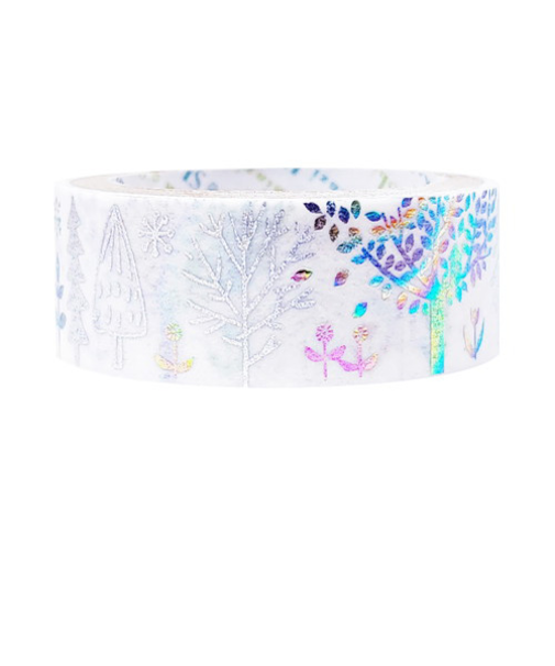 シール堂　きらぴかマスキングテープ　星アカリ　ks-dt-30025　木立