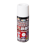アサヒペン　油性　高耐久　鉄部用　スプレー　300mL　ツヤ消し白