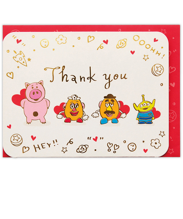 ホールマーク（Hallmark）　グリーティングカード　サンキュー　立体　ディズニー　トイ・ストーリー　815516　ポテトヘッド／サンキューハート2