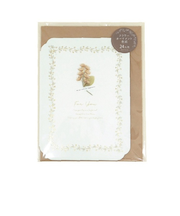 ゼットアンドケイ（Z＆K）　フラワーオーナメント色紙　ホワイト