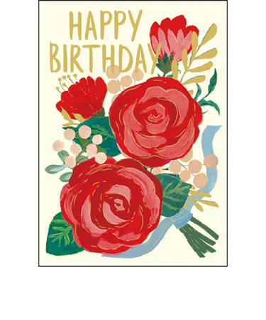 グリーティングライフ　MONA　バースデーブーケミニカード　MA－32　バラ
