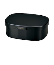 ハコヤ（HAKOYA）　さっと洗えるお弁当箱　L　900mL　ブラック