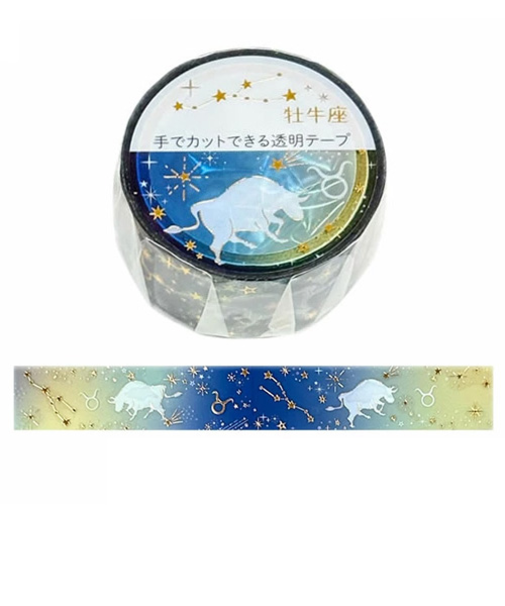 クローズ・ピン　12星座透明マスキングテープ　MT-16616　牡牛座