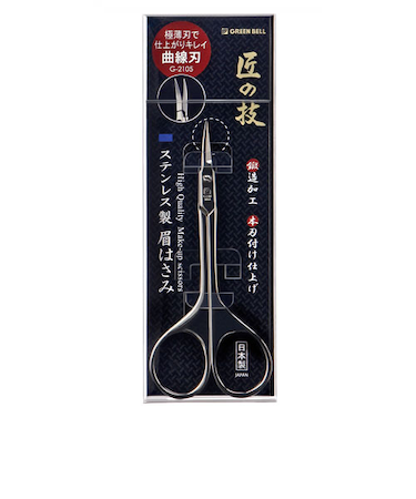 グリーンベル　匠の技　ステンレス鍛造眉はさみ　G-2105