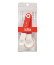 パール金属　Softia　少々スプーン付　計量スプーン　4Pset　C－3698　レッド