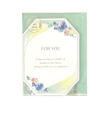 ゼットアンドケイ（Z＆K）　フラワーグラデーション色紙　ブルー