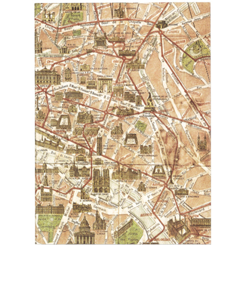 アーティミス（ARTEMIS）　フリーサイズブックカバー　FFSBC　パリマップ