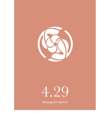 草紙堂　花結びメッセージカード　4月29日