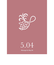 草紙堂　花結びメッセージカード　5月4日