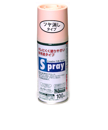 アサヒペン　スプレー　100ml　ミスティーピーチ