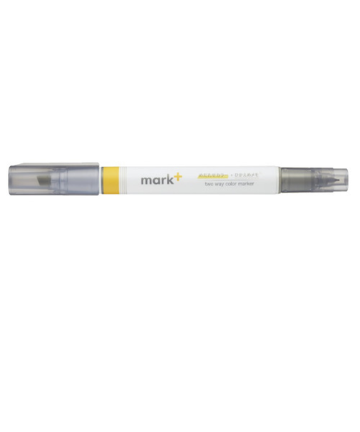コクヨ（KOKUYO）　２ウェイカラーマーカー　マークタス（グレータイプ）　PM－MT201YM　イエロー／イエローグレー