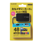 エレコム（ELECOM）　小型メモリリーダライタ　MR-A39NBK　ブラック
