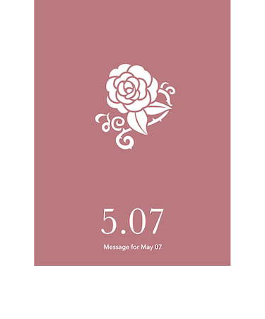 草紙堂　花結びメッセージカード　5月7日