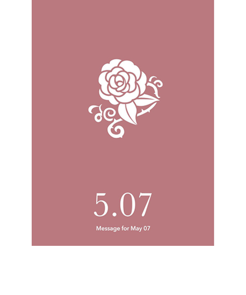 草紙堂　花結びメッセージカード　5月7日