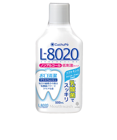 クチュッペL－8020　マウスウォッシュ　ノンアルコール　K-7086　ソフトミント　500mL