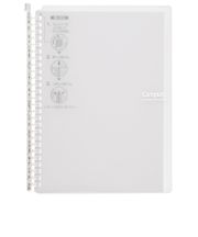 コクヨ（KOKUYO）　キャンパスバインダー　スマートリング60　PP表紙　B5縦　ル－SP706T　透明　26穴