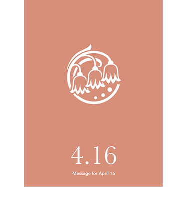 草紙堂　花結びメッセージカード　4月16日