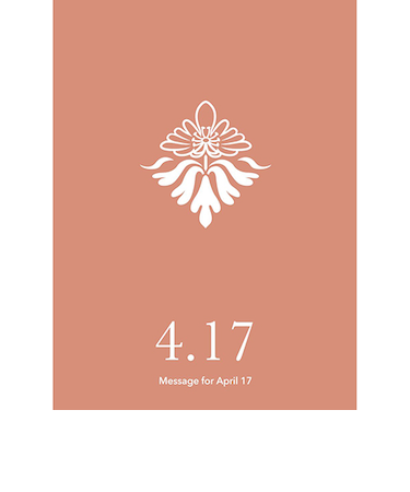 草紙堂　花結びメッセージカード　4月17日