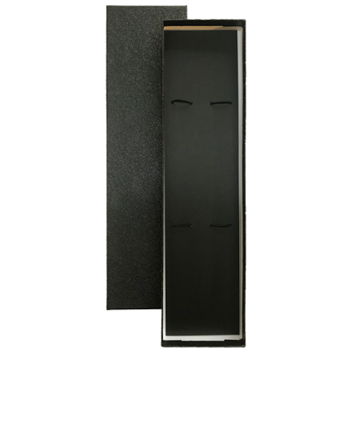 お箸用ギフト箱　黒貼紙箱　2膳用