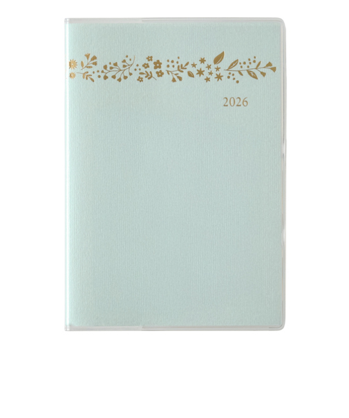 【2025年11月始まり】　ペイジェム（PAGEM　by　NOLTY）　ペイジェムマンスリー　Ａ6-i　アイダにメモ　マンスリーブロック　2716　ブルー　日曜