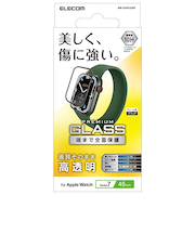 エレコム（ELECOM）　AppleWatchSeries7　45mm　フルカバーガラスフィルム　高透明　AW-21AFLGGR