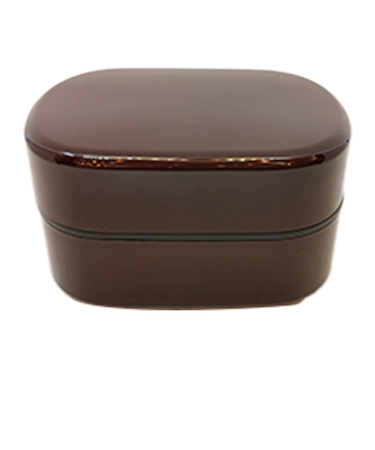 北市漆器店　レンジ対応兼六弁当　溜　620mL