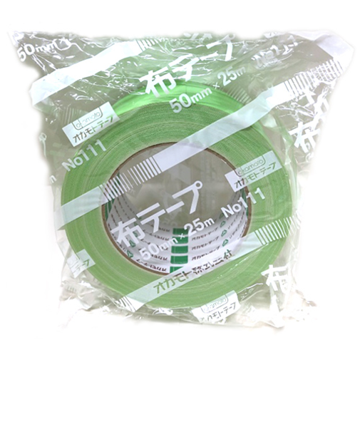 オカモト　布粘着テープ　No.111カラー　若草