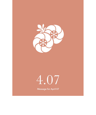 草紙堂　花結びメッセージカード　4月7日