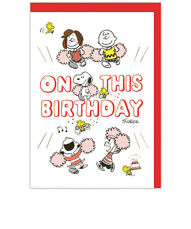 ホールマーク（Hallmark）　誕生お祝い　立体カード　スヌーピー　839895　ピンポンバースデー