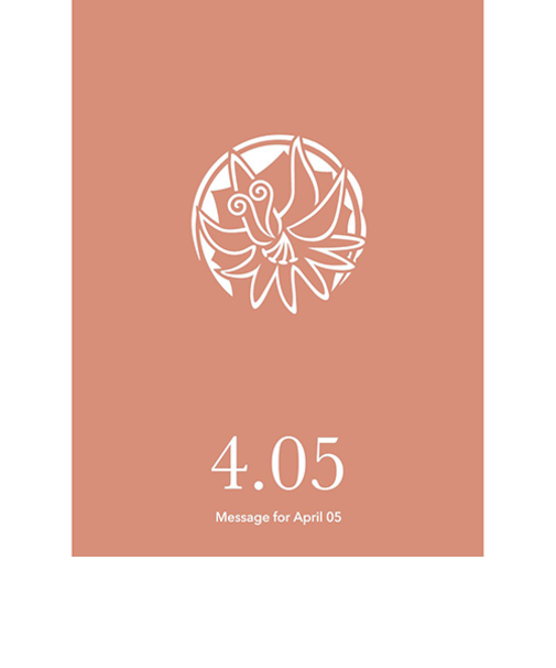 草紙堂　花結びメッセージカード　4月5日