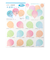 ミドリ（MIDORI）　カラー色紙用シール　半透明　風船柄