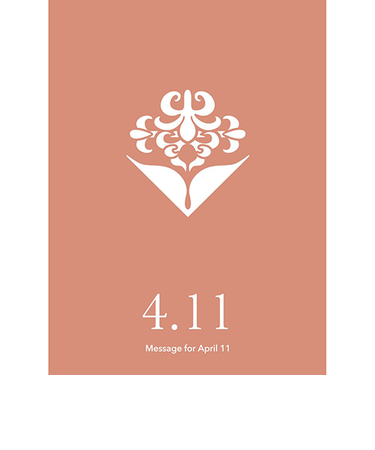 草紙堂　花結びメッセージカード　4月11日