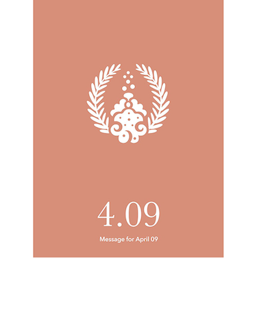 草紙堂　花結びメッセージカード　4月9日