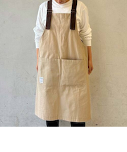 ファボリ（FABORI）　カバーオールエプロン　MCA2300-02　グレージュ