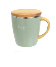 サブヒロモリ　ファッジ　ウッディサーモマグカップ　430mL　SHI4003－22　グリーン