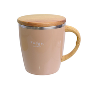 サブヒロモリ　ファッジ　ウッディサーモマグカップ　430mL　SHI4003－15　ピンク