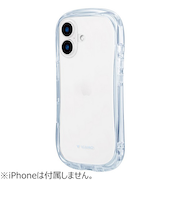 【iPhone16】　ルプラスネクスト（LEPLUS　NEXT）　耐傷・耐衝撃ハイブリッドケース　「ViAMO　crystal」　ブルー